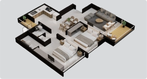 2 BHK Plan